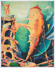 80 x 100 cm, Acryl auf Leinwand