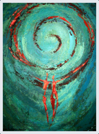 50 x 60 cm, Acrylmischtechnik auf Leinwand