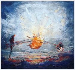 50 x 40cm, Acrylmischtechnik auf Leinwand